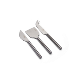 Moments Kaasmessen 14 cm Titanium set van 3