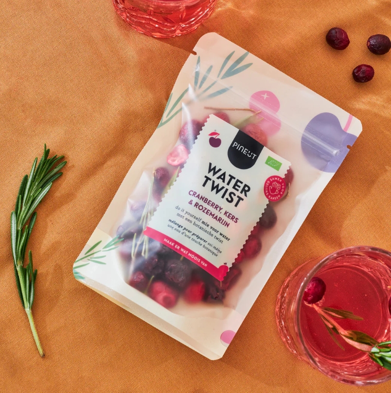 *Pineut Navul zakje Cranberry Kers Rozemarijn (voor 10 liter)