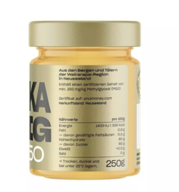 ANUK Manuka Honing New Zealand MGO250