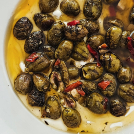 Pelagonia Olijven Gegrild en Gemarineerd