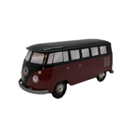 Volkswagen Combi Donkerrood  (vul zelf met 6 stuks Cannoli)
