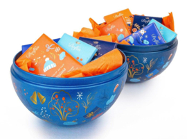 Dolfin Metalen Kerstbal Melkchocolade