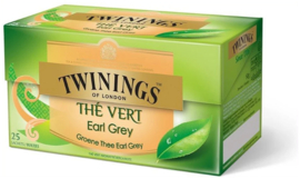 Twinings Thee Green Earl Grey 25 stuks (groen)