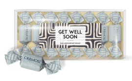 Get well Soon! Pure chocolade Nougat in Blister.
