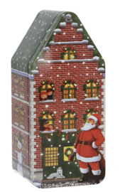Leeg Blik Classic Kerst Huis Groot