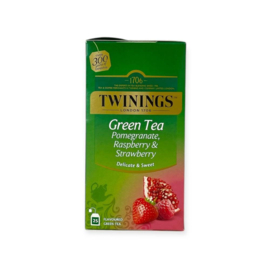 Twinings Groene thee met Granaatappel, Framboos & Aardbei (25 zakjes)