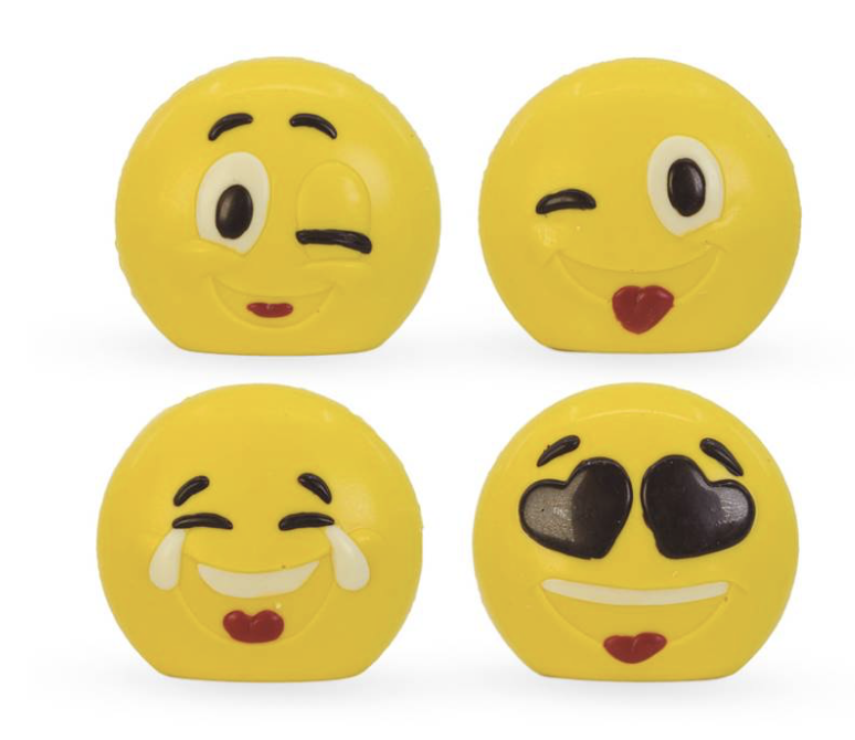 Chocolade Emochicos in doosje (1 stuk wisselende uitdrukking)