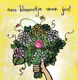 Kaart + Enveloppe: Een Bloemetje voor Jou!