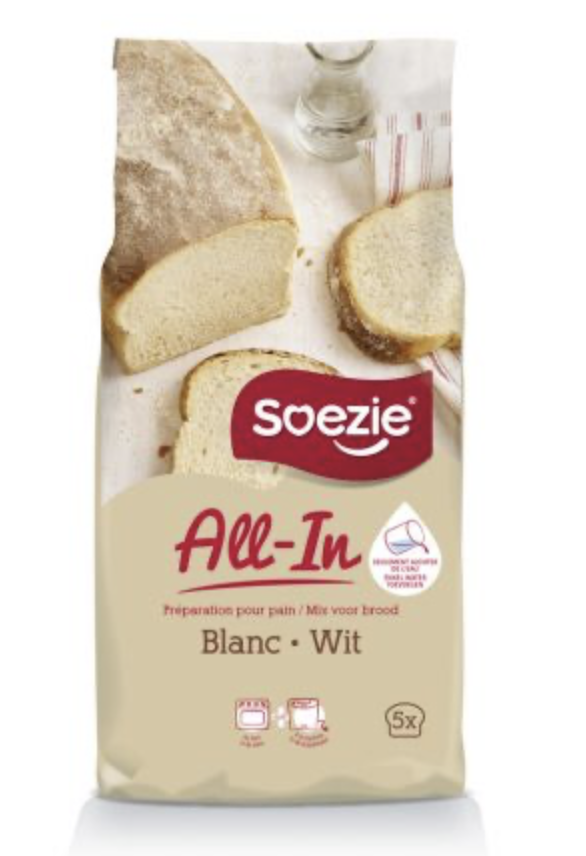 Soezie All-in-Mix voor VolWit Brood / Broodmeel 2,5 kg
