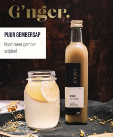 G’nger Gembersap BIO– 500 ml. (Ginger, Gember)