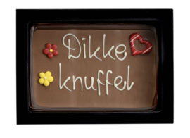 Chocolade Tablet Groot Dikke Knuffel Melk.