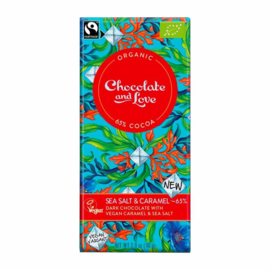 BIO Chocolate and Love Sea Salt & Vegan Caramel 65%.