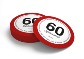 Verjaardag Bierviltjes 60 Jaar (10 stuks)