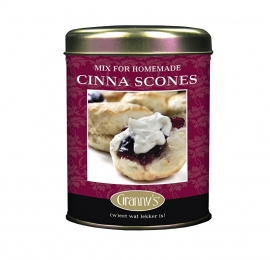 Granny's  cinna-scones in blik