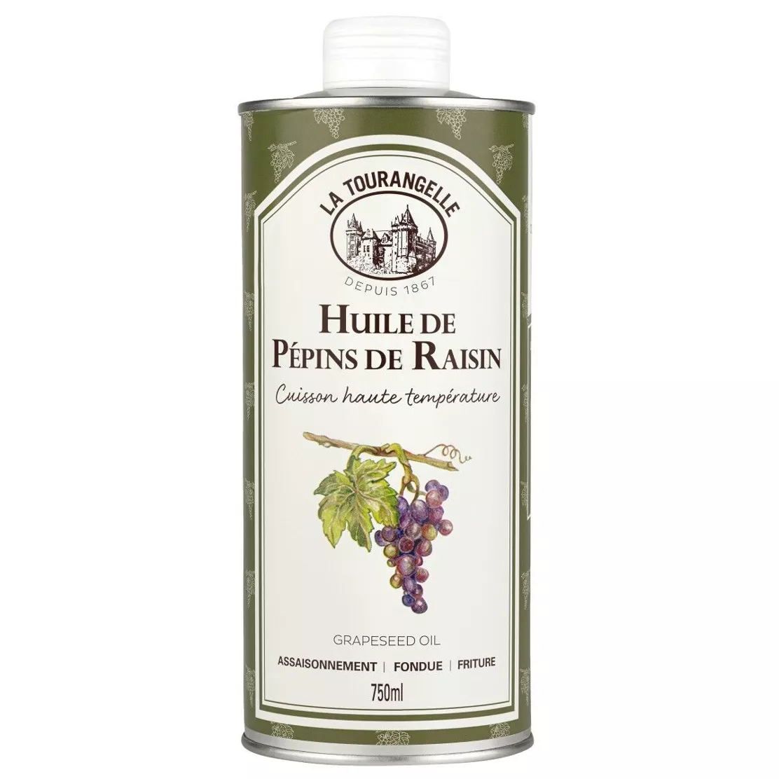 La Tourangelle Druivenpit Olie Groot (750 ml.)