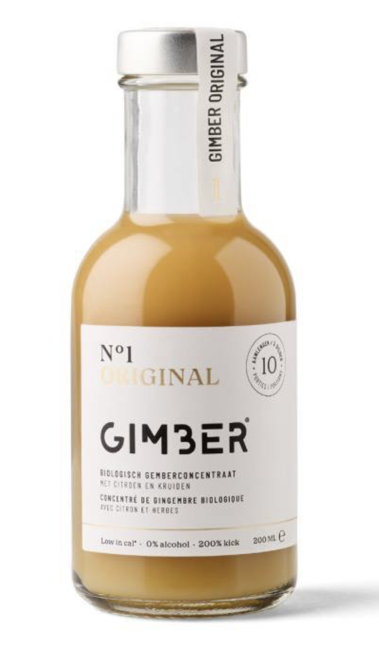 Gimber Drink Naturel 200 ml. (8 Glazen) (gember)