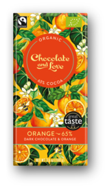 BIO Chocolate and Love Orange 65%
