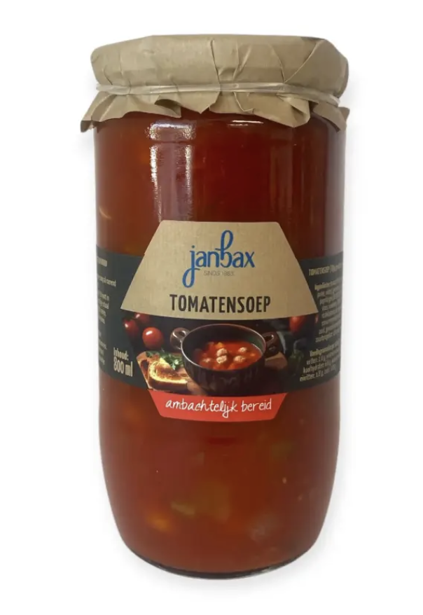 JanBax Tomatensoep met Ballen 800 ml.