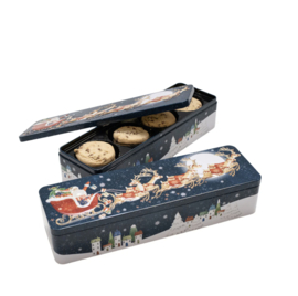 Farmhouse - Christmas Christmas Flying Santa Tin