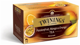 Twinings Thee Passievrucht Mango Orange 25 st. (zwart)