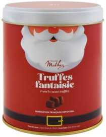 Chocolade Truffels Naturel Kerstman in Blik