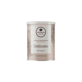 Pedron Caffè Ground Delicato in blik Gemalen 250 Gram