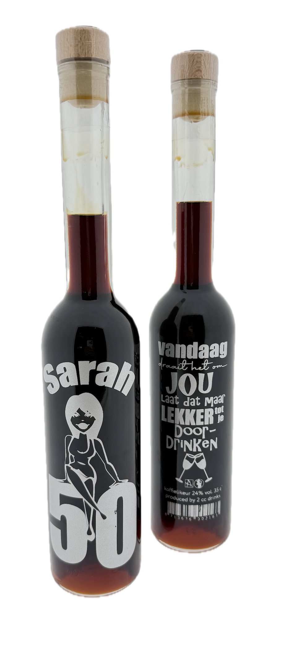 Sarah Koffie Likeur (Met tekst aan 2 kanten)