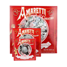 Chiostro Amaretti Crunchy Wrap box 50 gram rood