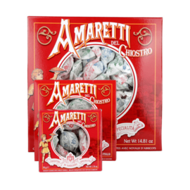 Chiostro Amaretti Crunchy Wrap box 150 gram rood