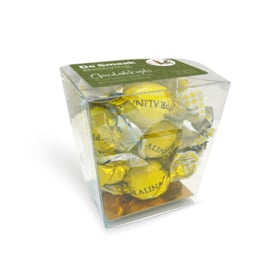 Conische Cube Pralina Fondente Limoncello Geel