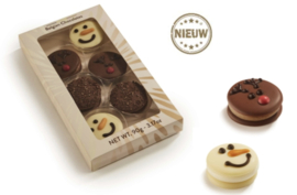 Winter Kerst Macarons met Chocolade