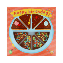 Callebaut Chocoladetaartje Happy birthday!