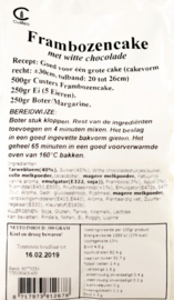 Custers Frambozencake 500 gram