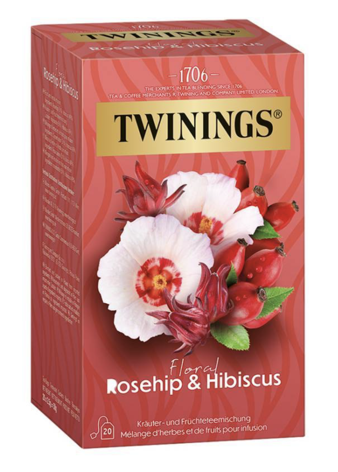 Twinings Thee Infusions Rosehip & Hibiscus 20 Zakjes