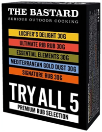 The Bastard Try Out (Gift) Pakket Dry Rubs BBQ