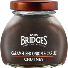 Mrs Bridges Gekarameliseerde Uien en Knoflook Chutney 100 gram