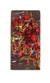 Ritonka Luxe Chocolade Reep Puur met Frambozen en Bloemen