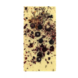 Ritonka Luxe Chocolade Reep WITTE Chocolade, Bessen & Lavendel