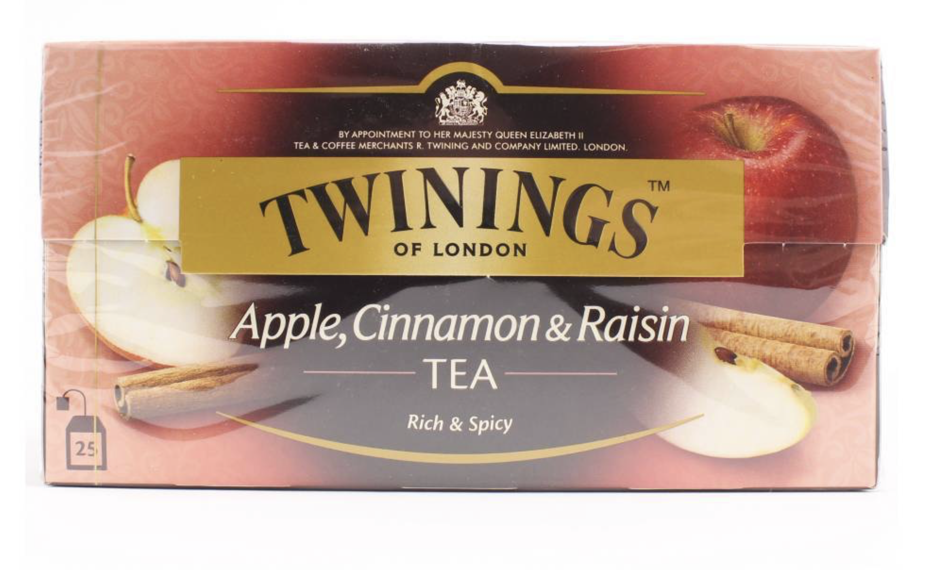Twinings Thee Appel Kaneel Rozijnen 25 st. (zwart)