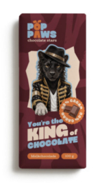 Chocoladereep Melk: Pop Paws You're the King of Chocolate