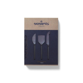 Moments Kaasmessen 14 cm Titanium set van 3