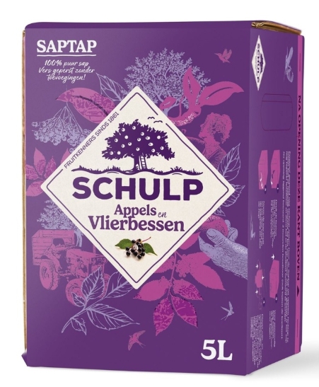 *Schulp  Saptap Appel & Vlierbes 5 liter