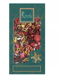 Ritonka Luxe Chocolade Reep Puur met Frambozen en Bloemen