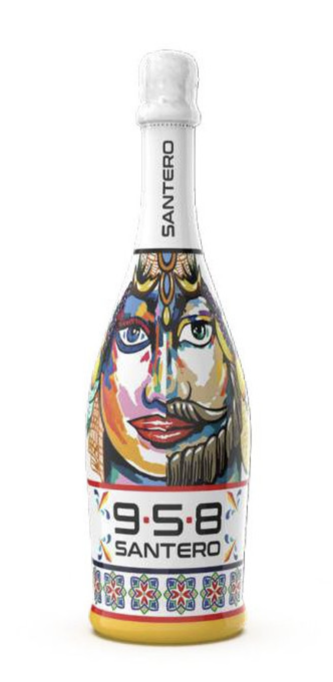 Santero Witte Wijn Sicily extra droog 11,5% 0,75 liter.