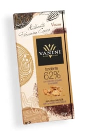 Vanini Chocolade Puur 62% met Amaretto Smaak en Koek