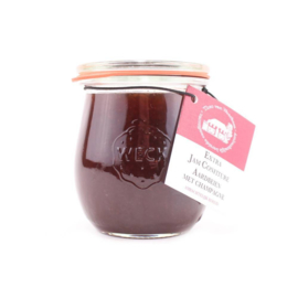 Alcoholhoudende confiture 4% aardbeien met champagne 250 gr.