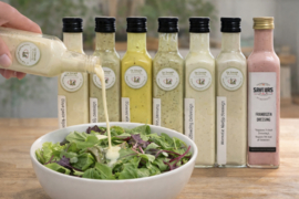 4 flesjes Saveurs Mopertingen Appeltjes Dressing (5,75 flesje)