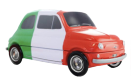 Fiat cadeaublik Italia vlag (vul zelf met 6 stuks Cannoli)