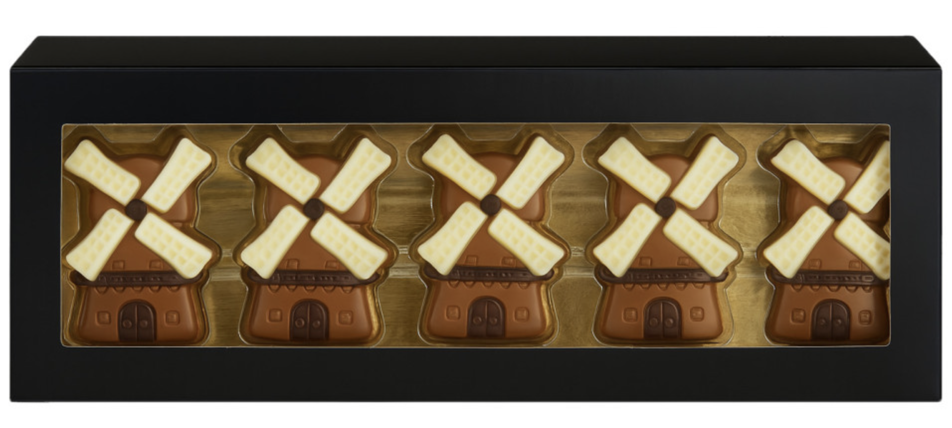 Molen gekleurd melk Chocolade (10 Molens)