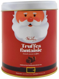 Chocolade Truffels Naturel Kerstman in Blik